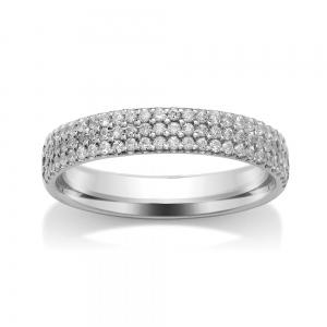 Diamond Wedding Ring - All Metals (TBCSRBC5TW) Claw Set